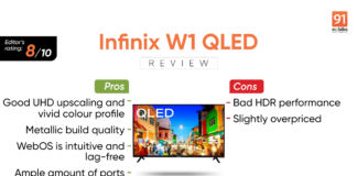 Infinix 55W1 QLED 4K TV